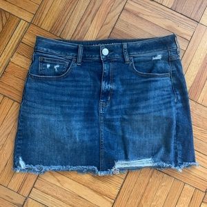 American Eagle High Waisted Jean Skirt Size 12
